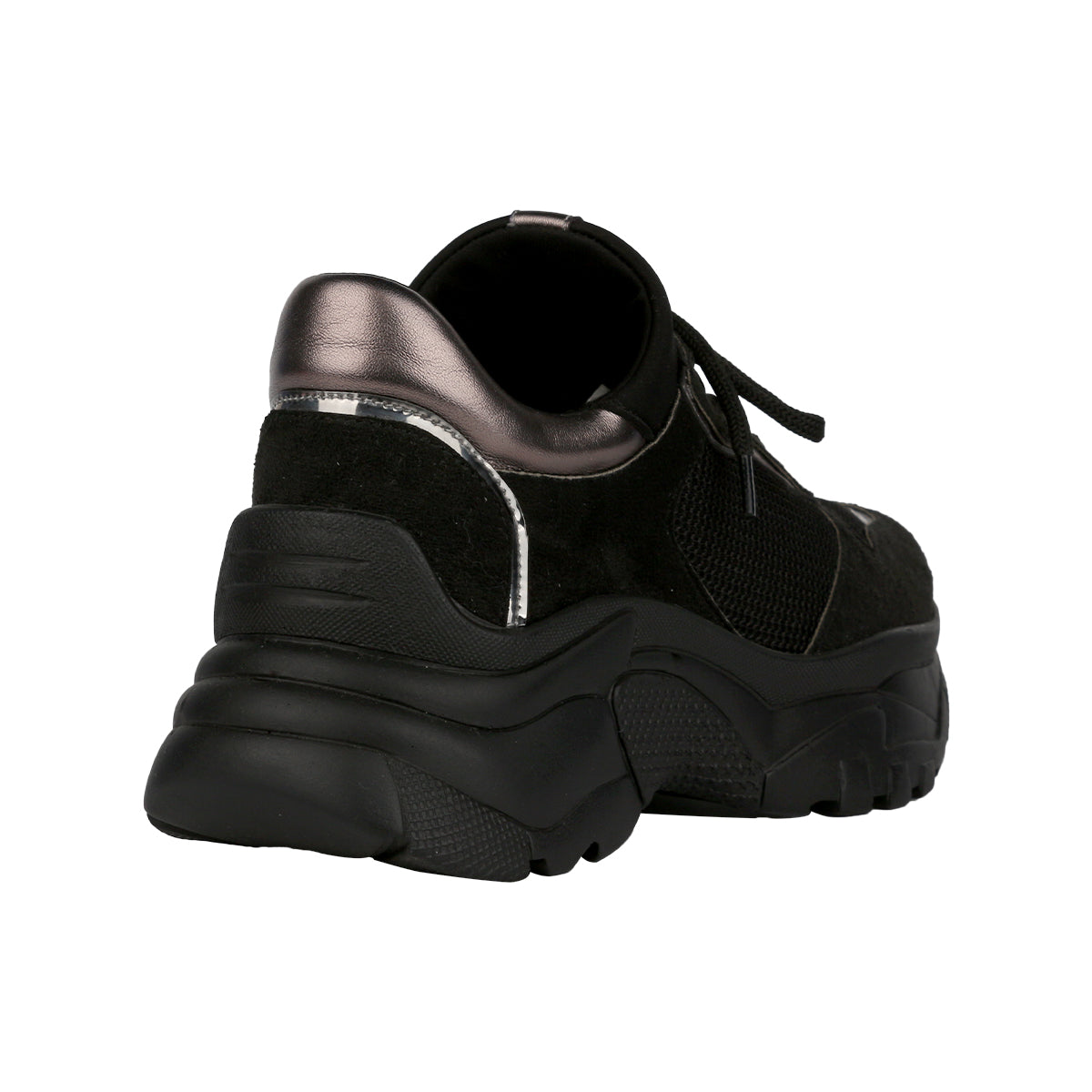 HELENA Kadın Bağcıklı Süet Kalın Taban Boğazlı Sneaker Ayakkabı